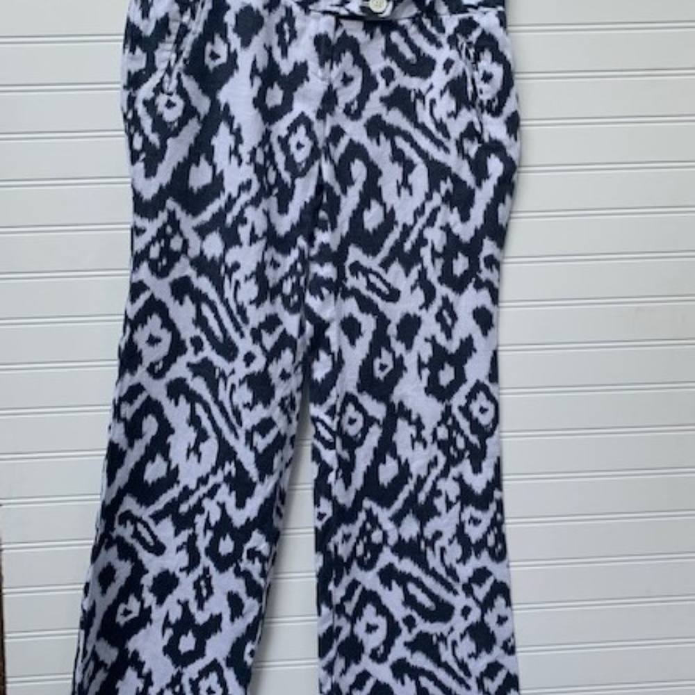 🐣🐣Loft Linen White and  Black pants Size 0P🐣🐣 - Picture 5 of 8